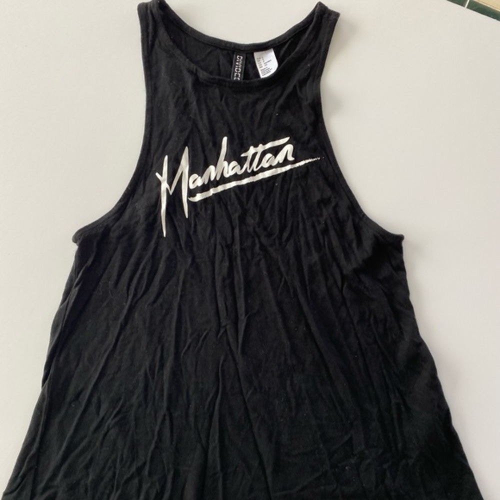 DIVIDED BY H&M BLACK RACERBACK TANK SIZE SMALL- MANHATTAN - Picture 1 of 4